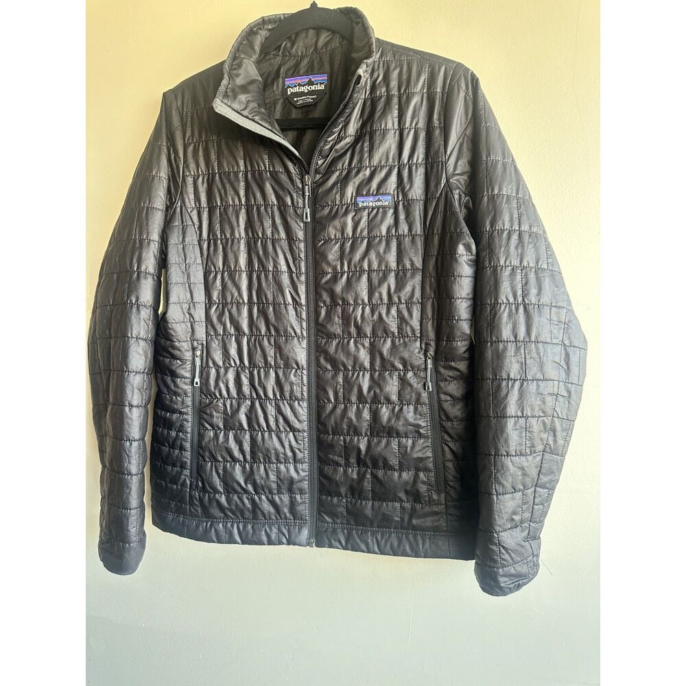 Patagonia Women’s Nano Puff Jacket Medium Black PrimaLoft Lightweight Puffer - Picture 5 of 13